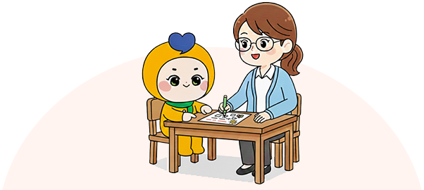 상담사례지원 일러스트